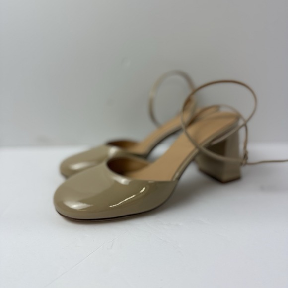 Dear Frances Harlow Ankle Strap Pump Patent Leather Nude 38 $570